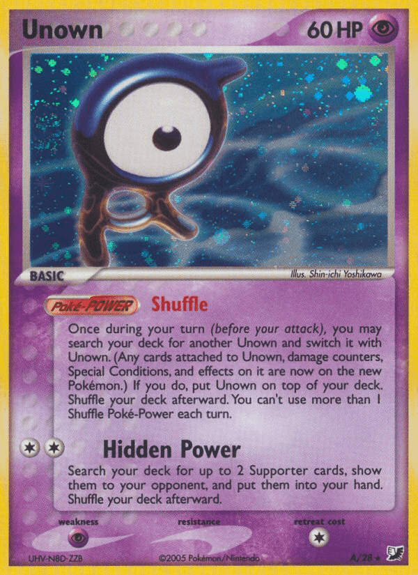Unown (A/28) [EX: Unseen Forces] Pokemon Single Pokémon  | Multizone: Comics And Games