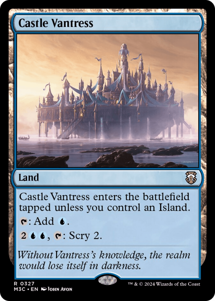 Castle Vantress (Ripple Foil) [Modern Horizons 3 Commander] MTG Single Magic: The Gathering  | Multizone: Comics And Games