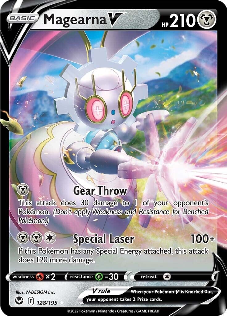 Magearna V (128/195) [Sword & Shield: Silver Tempest] Pokemon Single Pokémon  | Multizone: Comics And Games