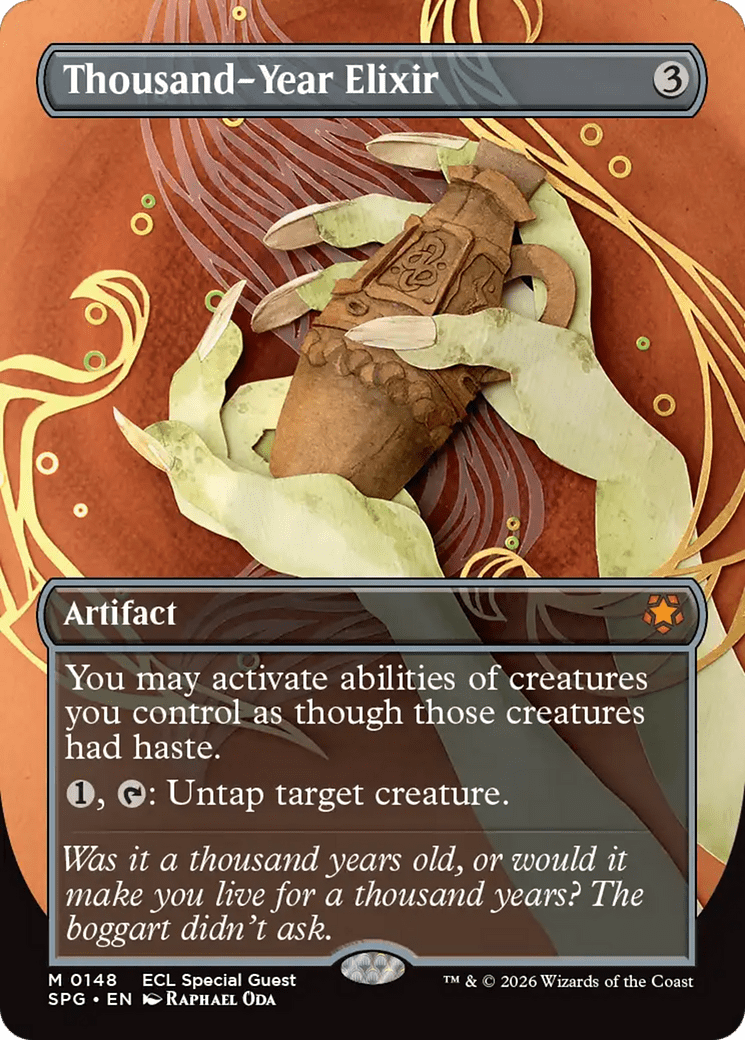 Thousand-Year Elixir (Borderless) [Lorwyn Eclipsed Special Guests] MTG Single Magic: The Gathering  | Multizone: Comics And Games