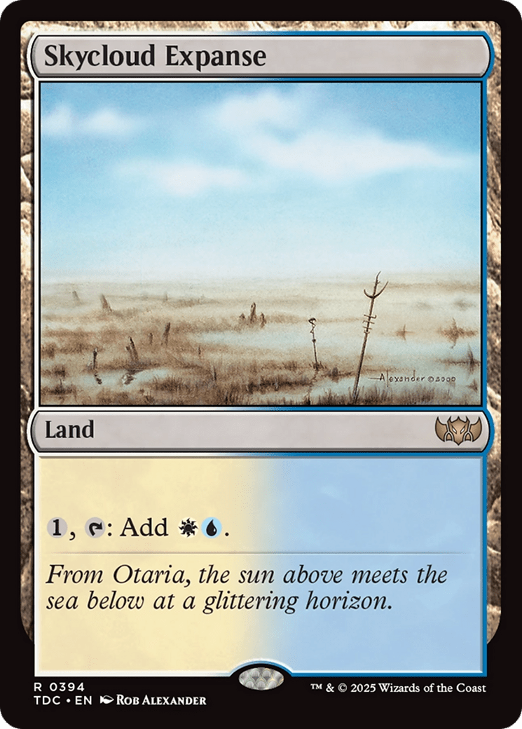 Skycloud Expanse [Tarkir: Dragonstorm Commander] MTG Single Magic: The Gathering  | Multizone: Comics And Games