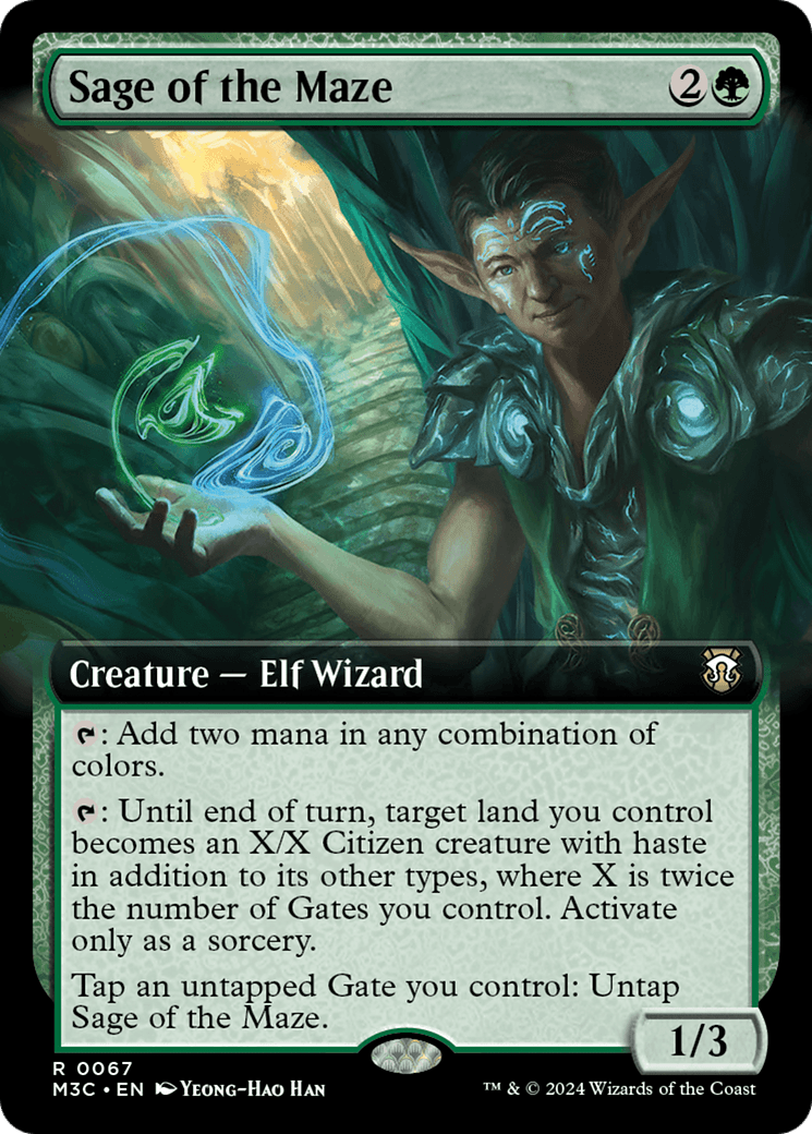 Sage of the Maze (Extended Art) [Modern Horizons 3 Commander] MTG Single Magic: The Gathering  | Multizone: Comics And Games