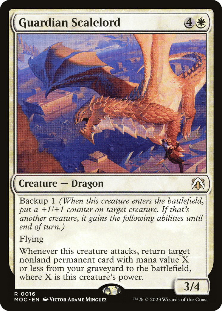 Guardian Scalelord [March of the Machine Commander] MTG Single Magic: The Gathering  | Multizone: Comics And Games