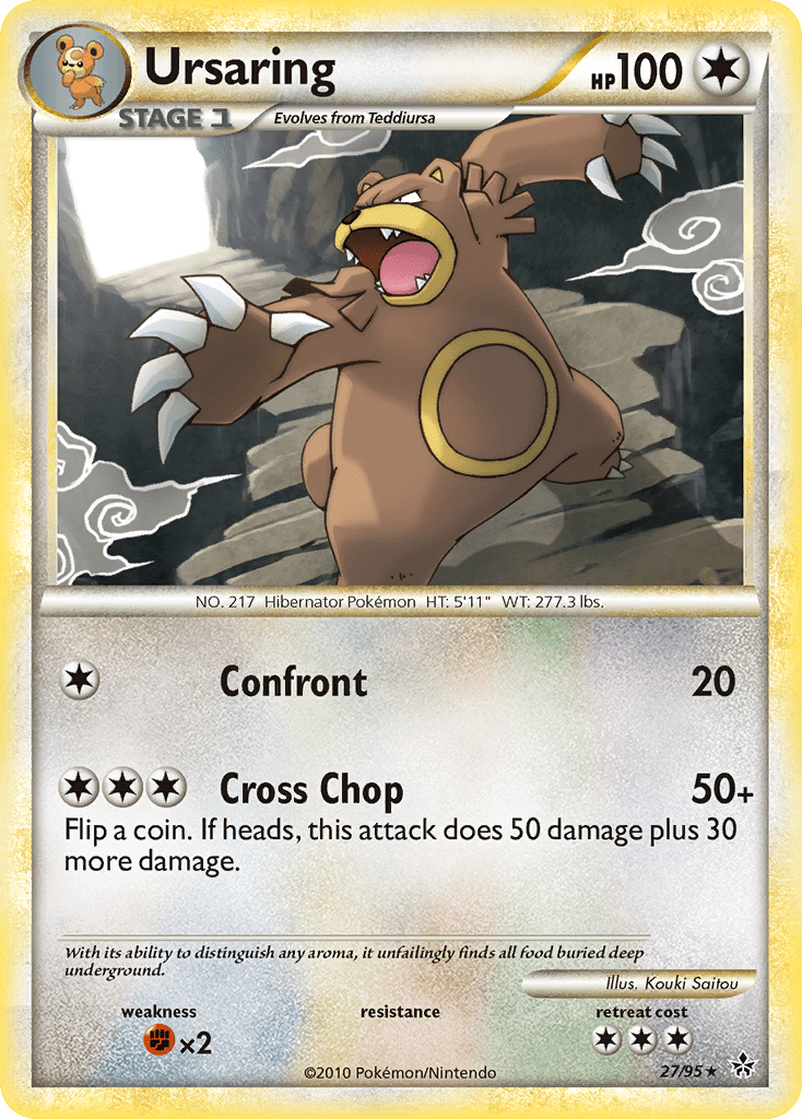 Ursaring (27/95) [HeartGold & SoulSilver: Unleashed] Pokemon Single Pokémon  | Multizone: Comics And Games