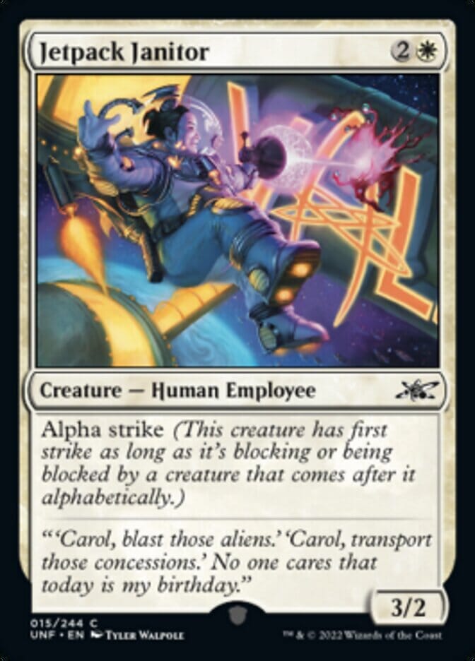 Jetpack Janitor [Unfinity] MTG Single Magic: The Gathering  | Multizone: Comics And Games