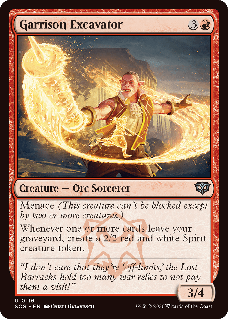 Garrison Excavator [Secrets of Strixhaven] MTG Single Magic: The Gathering  | Multizone: Comics And Games