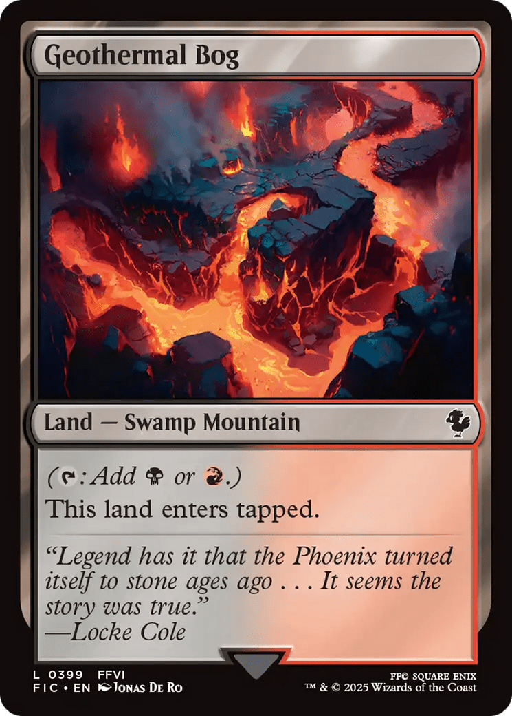 Geothermal Bog [FINAL FANTASY Commander] MTG Single Magic: The Gathering  | Multizone: Comics And Games
