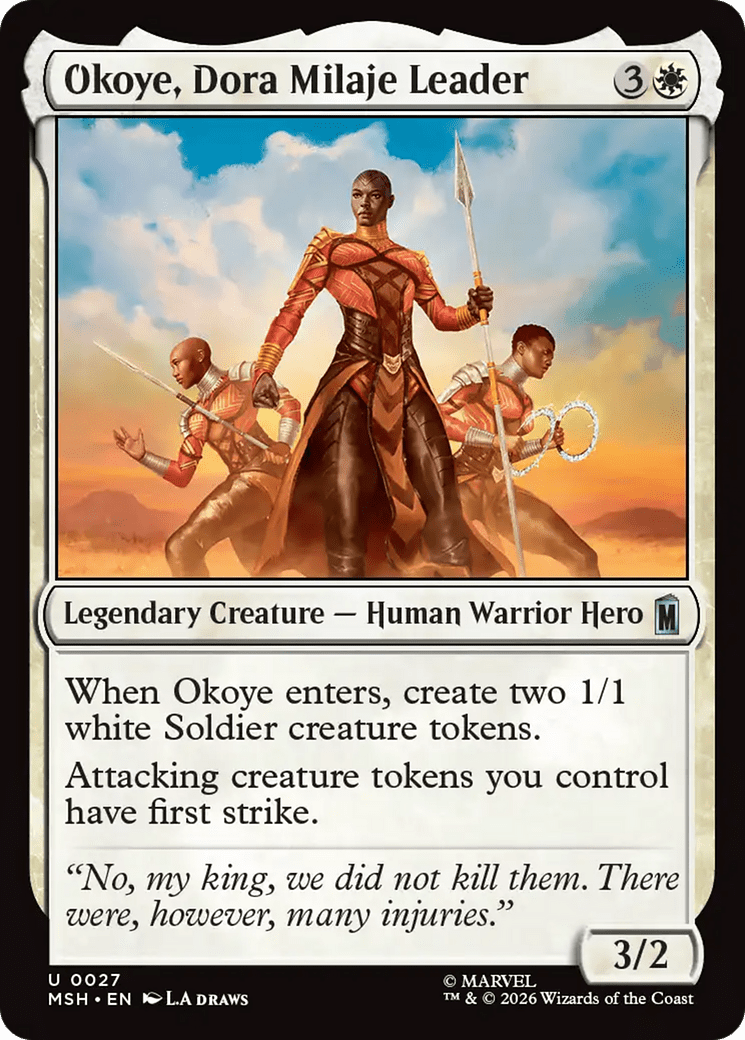Okoye, Dora Milaje Leader [Marvel Super Heroes] MTG Single Magic: The Gathering  | Multizone: Comics And Games