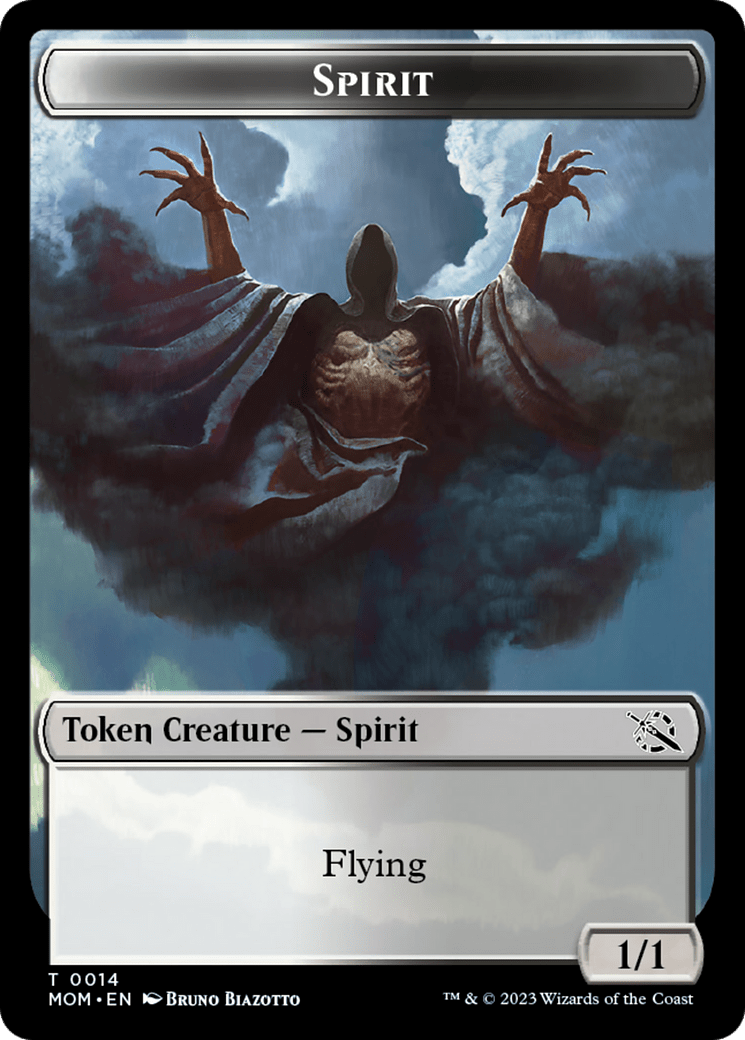 Spirit Token [March of the Machine Tokens] MTG Single Magic: The Gathering  | Multizone: Comics And Games