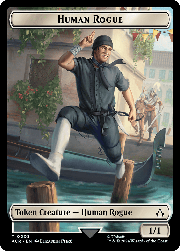 Human Rogue Token [Assassin's Creed Tokens] MTG Single Magic: The Gathering  | Multizone: Comics And Games