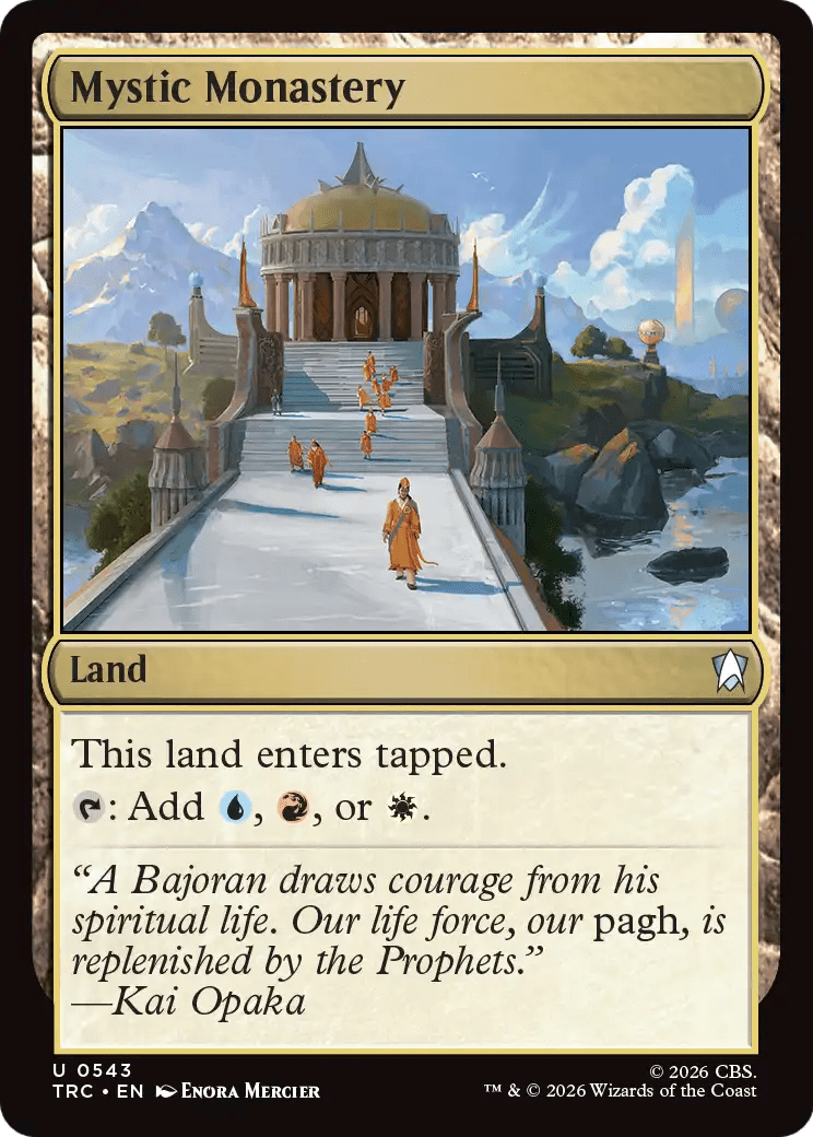Mystic Monastery (Surge Foil) [Star Trek Commander] MTG Single Magic: The Gathering  | Multizone: Comics And Games