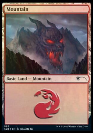 Mountain (Develish) (565) [Secret Lair Drop Promos] MTG Single Magic: The Gathering  | Multizone: Comics And Games