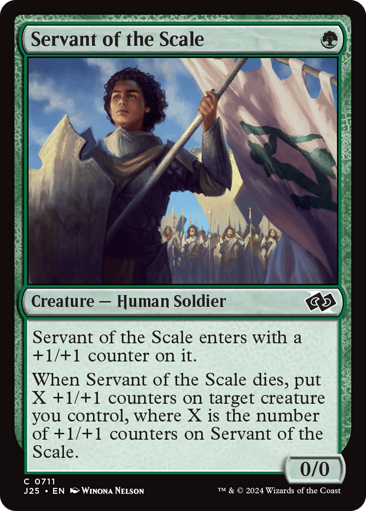 Servant of the Scale [Foundations Jumpstart] MTG Single Magic: The Gathering  | Multizone: Comics And Games