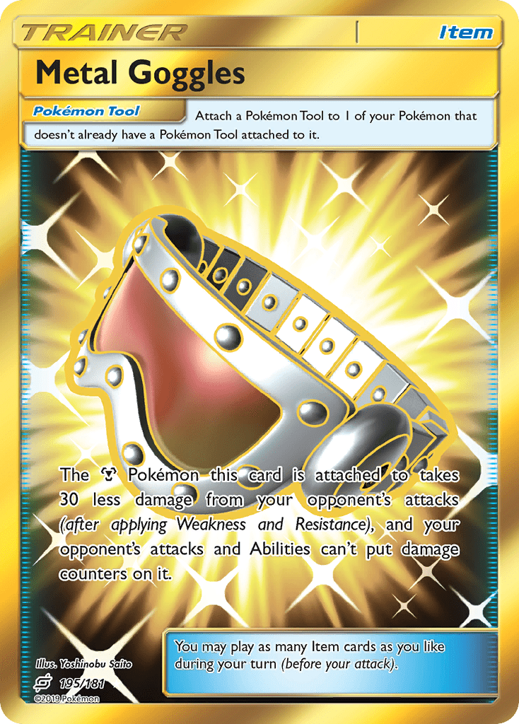 Metal Goggles (195/181) [Sun & Moon: Team Up] Pokemon Single Pokémon  | Multizone: Comics And Games