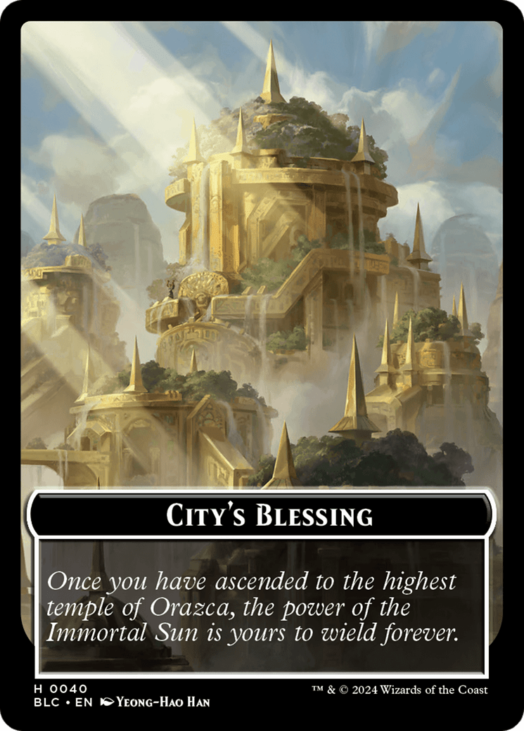 Hamster // City's Blessing Double-Sided Token [Bloomburrow Commander Tokens] MTG Single Magic: The Gathering  | Multizone: Comics And Games