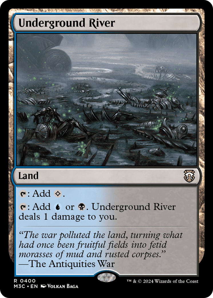 Underground River (Ripple Foil) [Modern Horizons 3 Commander] MTG Single Magic: The Gathering  | Multizone: Comics And Games