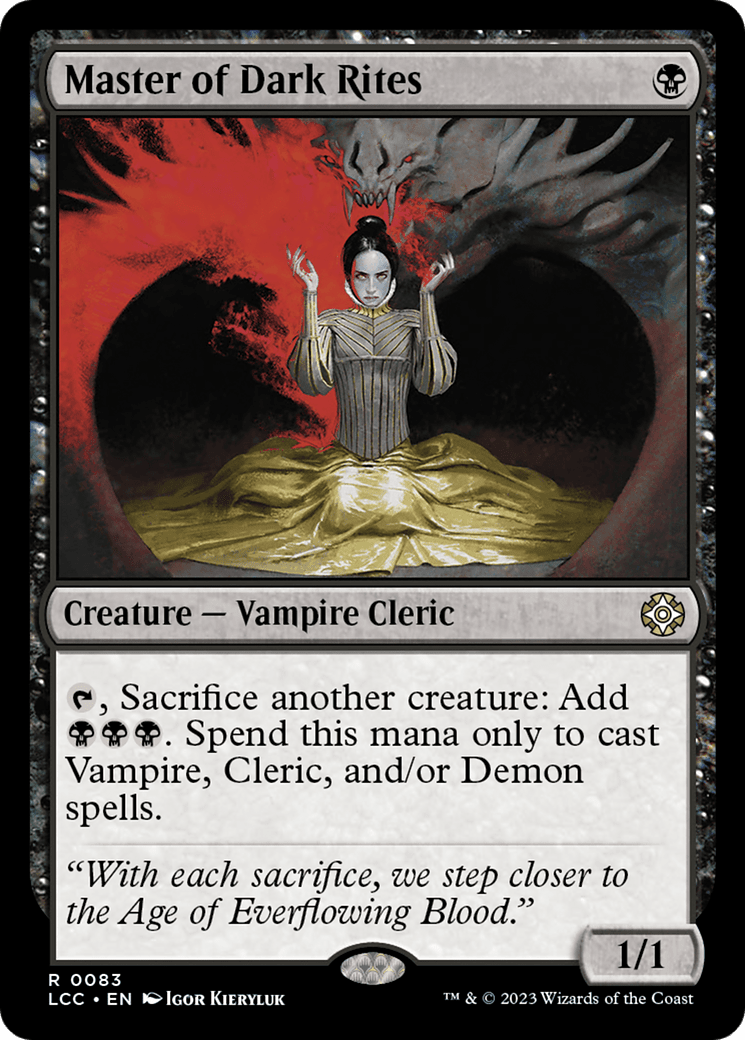 Master of Dark Rites [The Lost Caverns of Ixalan Commander] MTG Single Magic: The Gathering  | Multizone: Comics And Games