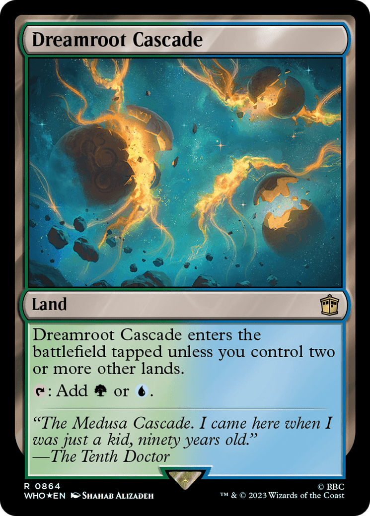 Dreamroot Cascade (Surge Foil) [Doctor Who] MTG Single Magic: The Gathering  | Multizone: Comics And Games