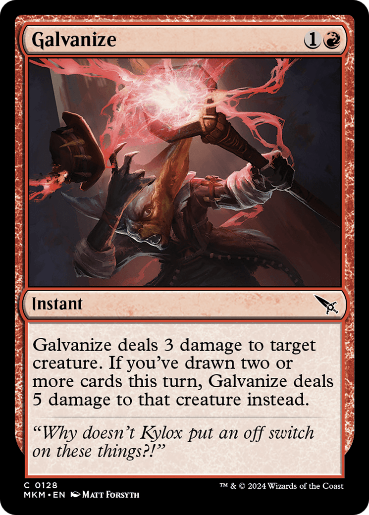 Galvanize [Murders at Karlov Manor] MTG Single Magic: The Gathering  | Multizone: Comics And Games