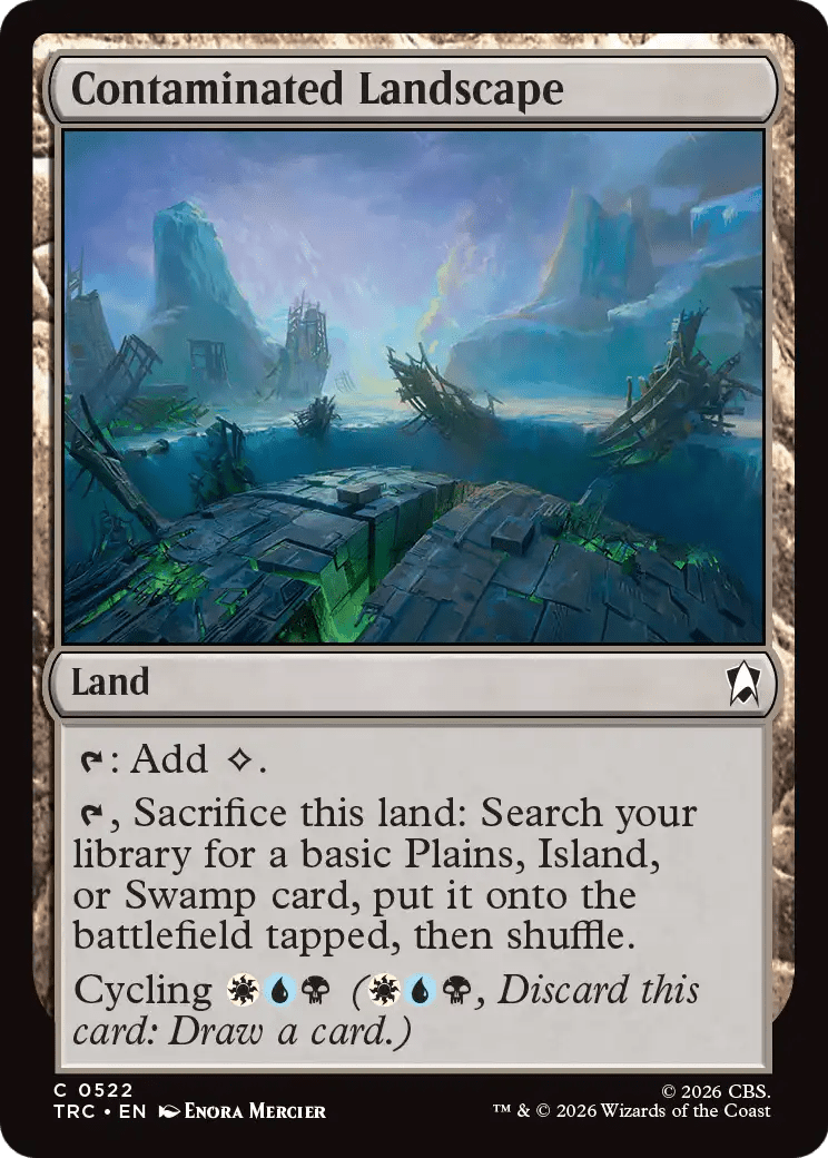 Contaminated Landscape (Surge Foil) [Star Trek Commander] MTG Single Magic: The Gathering  | Multizone: Comics And Games