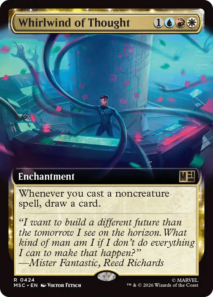 Whirlwind of Thought (Extended Art) [Marvel Super Heroes Commander] MTG Single Magic: The Gathering  | Multizone: Comics And Games