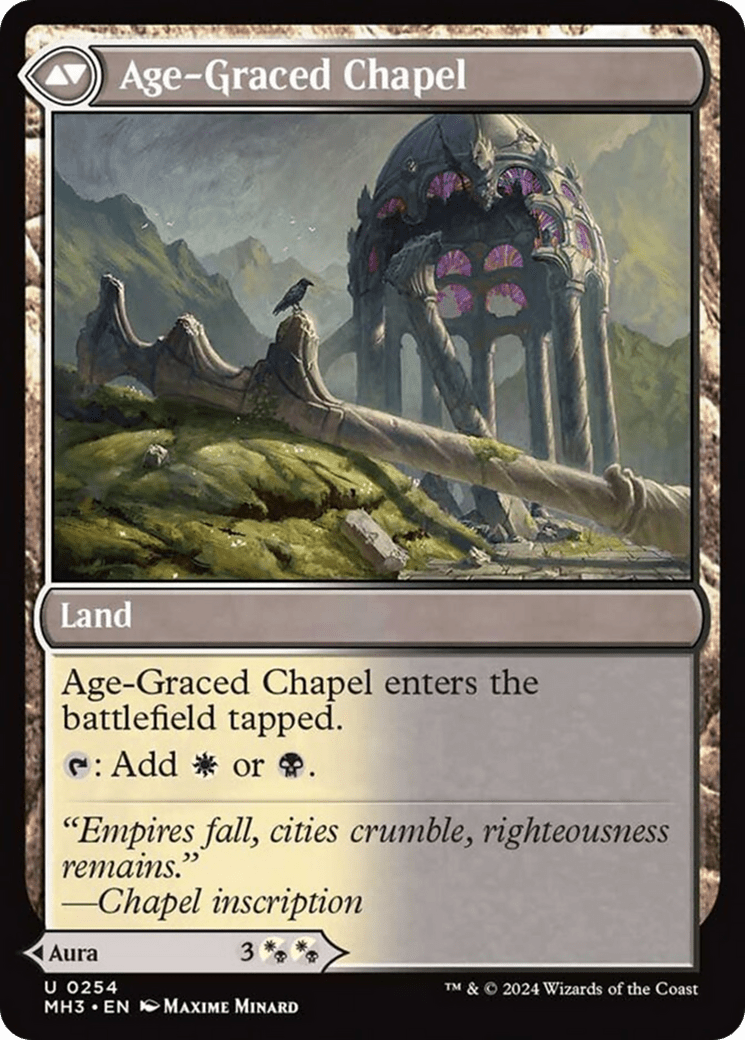 Glasswing Grace // Age-Graced Chapel [Modern Horizons 3] MTG Single Magic: The Gathering  | Multizone: Comics And Games