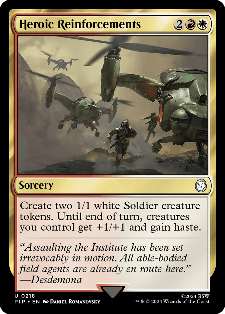 Heroic Reinforcements [Fallout] MTG Single Magic: The Gathering  | Multizone: Comics And Games