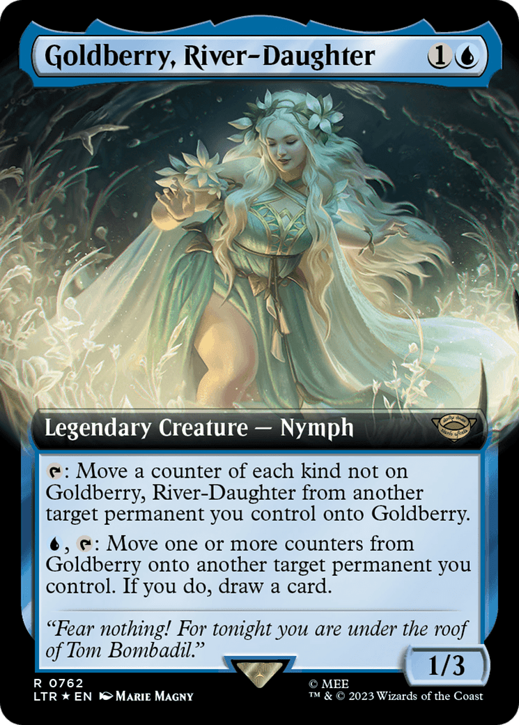 Goldberry, River-Daughter (Extended Art) (Surge Foil) [The Lord of the Rings: Tales of Middle-Earth] MTG Single Magic: The Gathering  | Multizone: Comics And Games