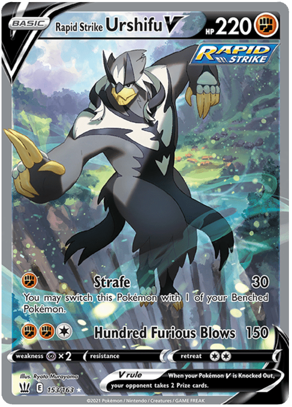 Rapid Strike Urshifu V (153/163) [Sword & Shield: Battle Styles] Pokemon Single Pokémon  | Multizone: Comics And Games