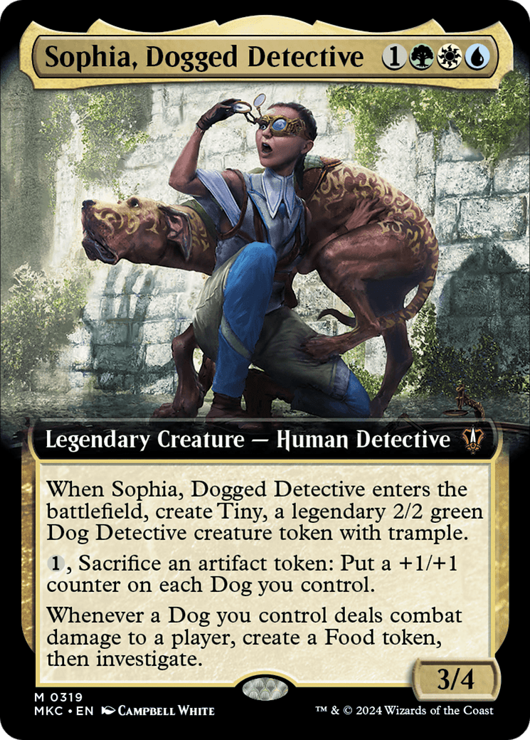 Sophia, Dogged Detective (Extended Art) [Murders at Karlov Manor Commander] MTG Single Magic: The Gathering  | Multizone: Comics And Games