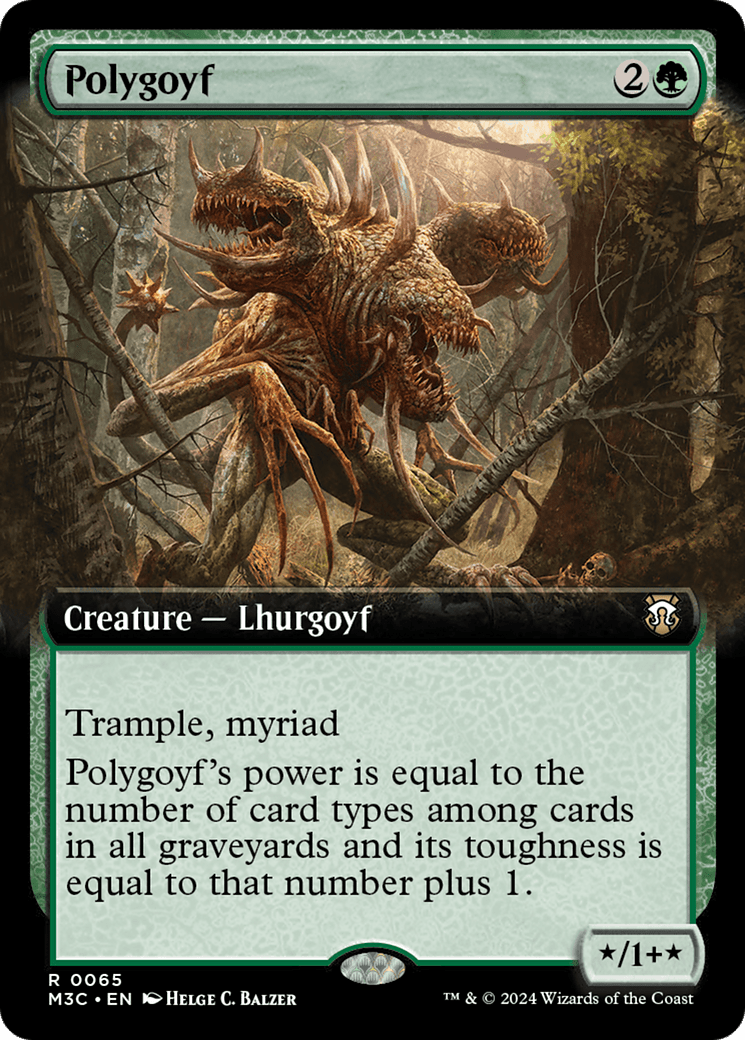 Polygoyf (Extended Art) [Modern Horizons 3 Commander] MTG Single Magic: The Gathering  | Multizone: Comics And Games