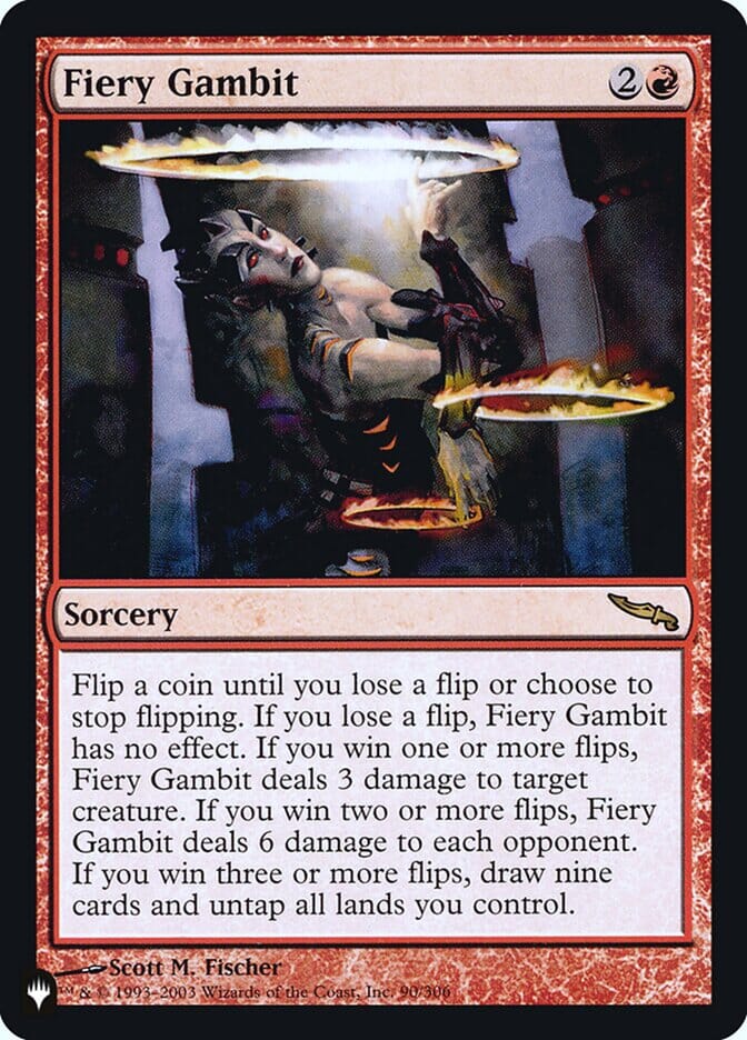 Fiery Gambit [Secret Lair: Heads I Win, Tails You Lose] MTG Single Magic: The Gathering  | Multizone: Comics And Games