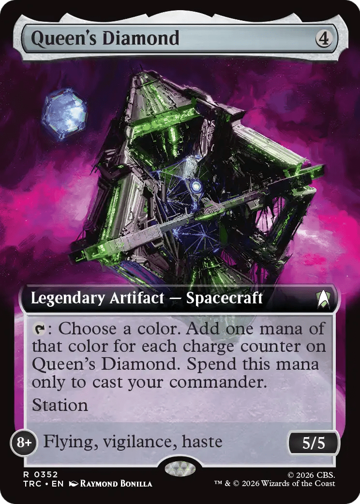 Queen's Diamond (Extended Art) [Star Trek Commander] MTG Single Magic: The Gathering  | Multizone: Comics And Games