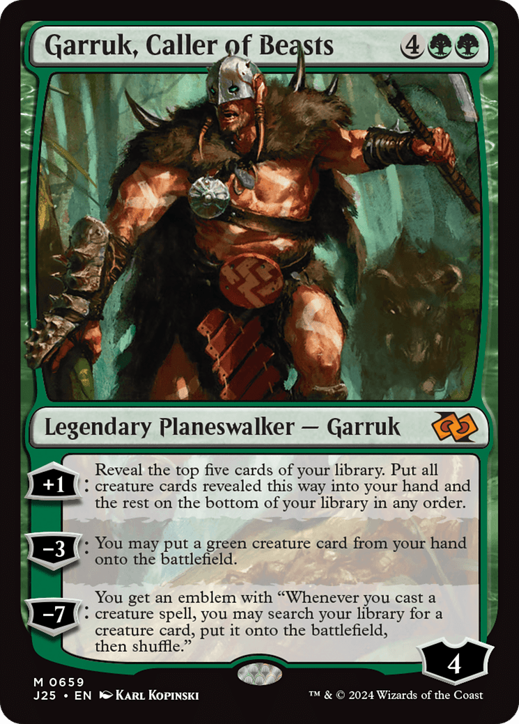 Garruk, Caller of Beasts [Foundations Jumpstart] MTG Single Magic: The Gathering  | Multizone: Comics And Games