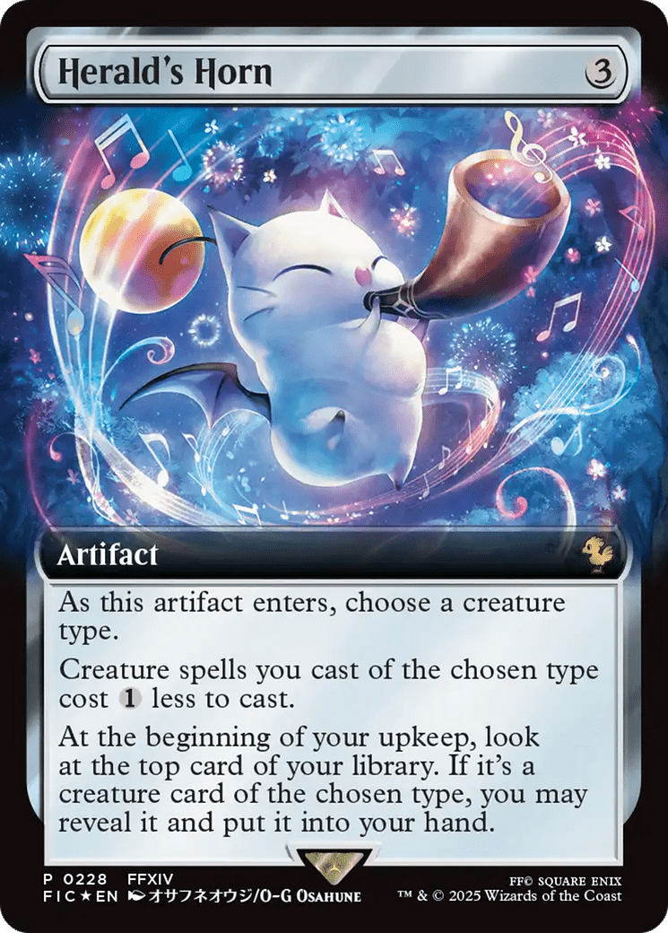Herald's Horn (Extended Art) [FINAL FANTASY Promos] MTG Single Magic: The Gathering  | Multizone: Comics And Games