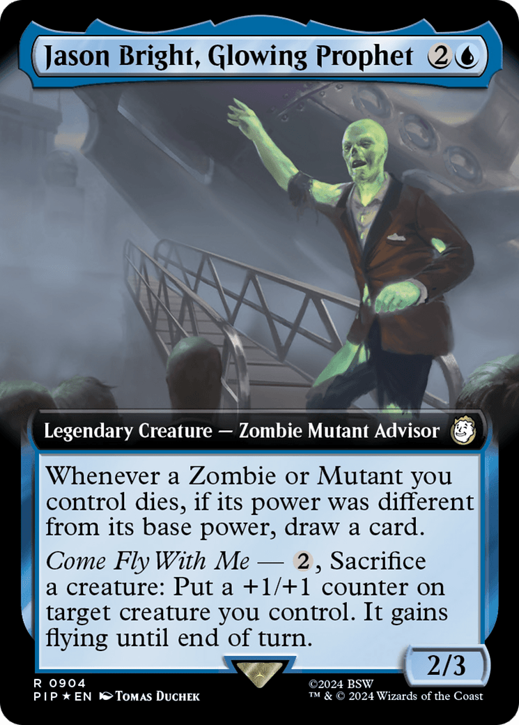 Jason Bright, Glowing Prophet (Extended Art) (Surge Foil) [Fallout] MTG Single Magic: The Gathering  | Multizone: Comics And Games