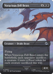 Voracious Fell Beast (Borderless Alternate Art) [The Lord of the Rings: Tales of Middle-Earth] MTG Single Magic: The Gathering  | Multizone: Comics And Games