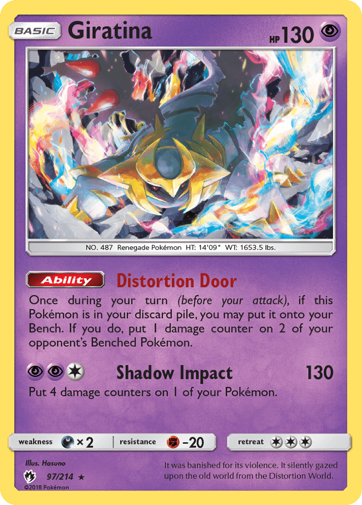 Giratina (97/214) [Sun & Moon: Lost Thunder] Pokemon Single Pokémon  | Multizone: Comics And Games