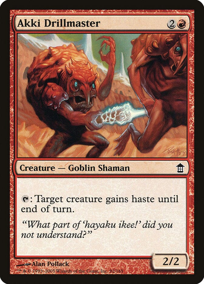 Akki Drillmaster [Saviors of Kamigawa] MTG Single Magic: The Gathering  | Multizone: Comics And Games