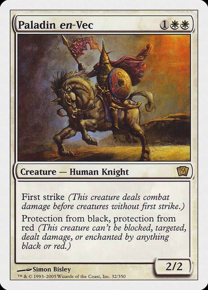Paladin en-Vec (9th Edition) [Oversize Cards] MTG Single Magic: The Gathering  | Multizone: Comics And Games