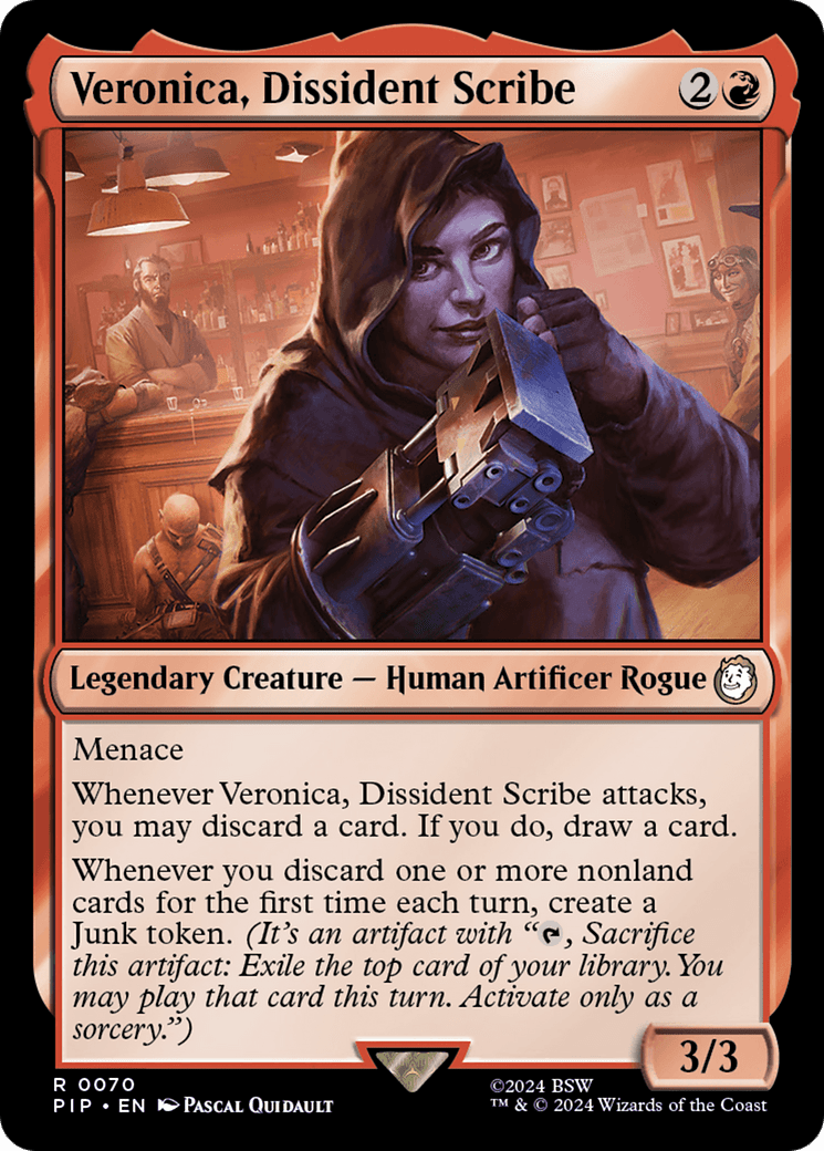 Veronica, Dissident Scribe [Fallout] MTG Single Magic: The Gathering  | Multizone: Comics And Games