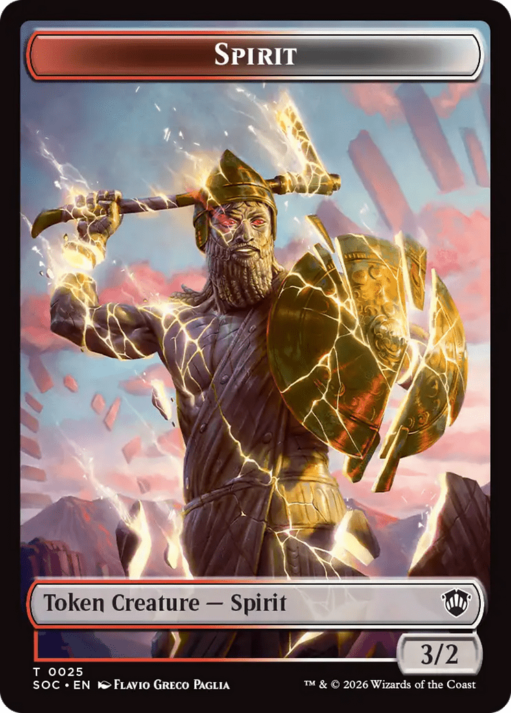 Spirit (0025) // Copy Double-Sided Token [Secrets of Strixhaven Commander Tokens] MTG Single Magic: The Gathering  | Multizone: Comics And Games