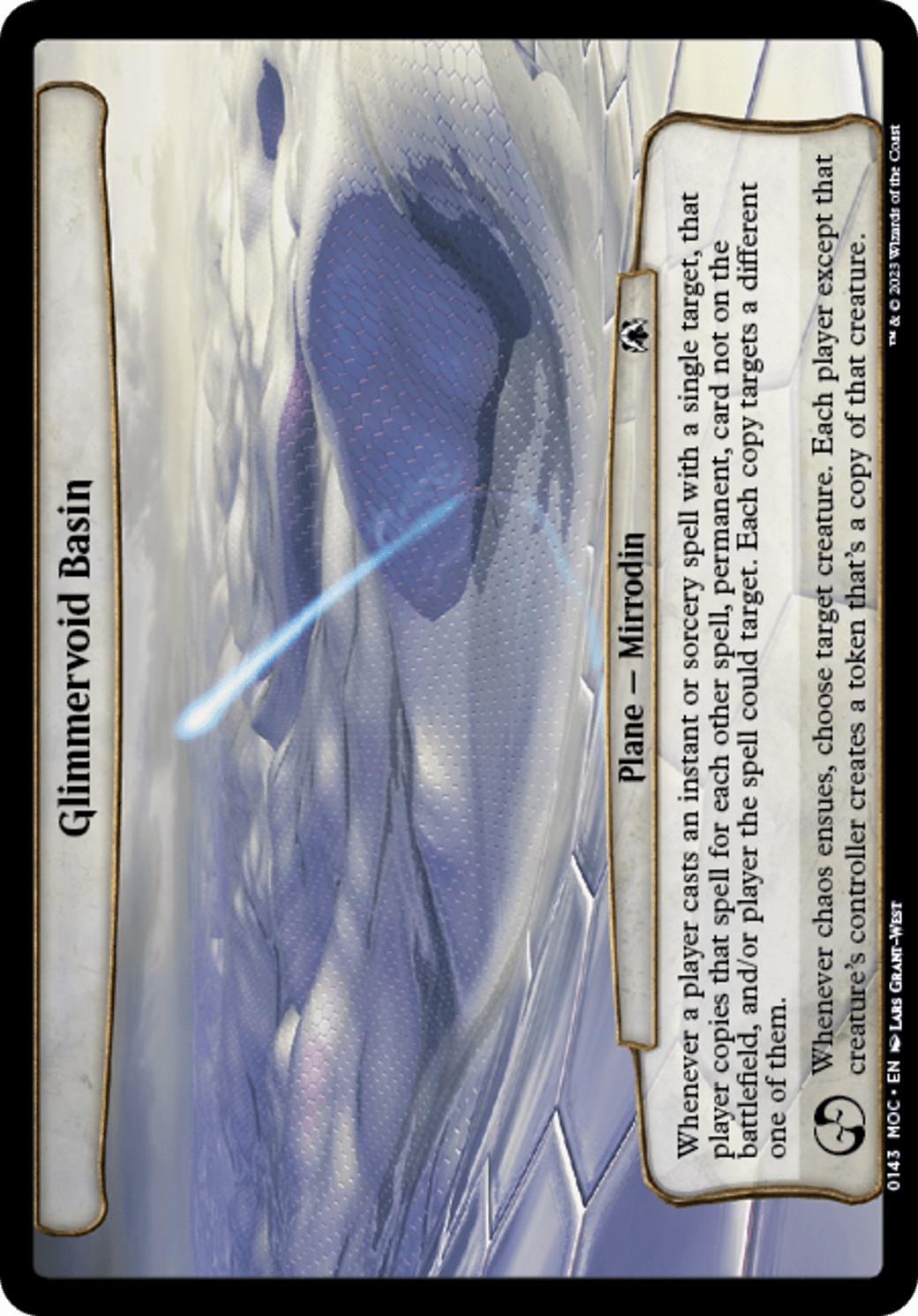 Glimmervoid Basin [March of the Machine Commander] MTG Single Magic: The Gathering  | Multizone: Comics And Games