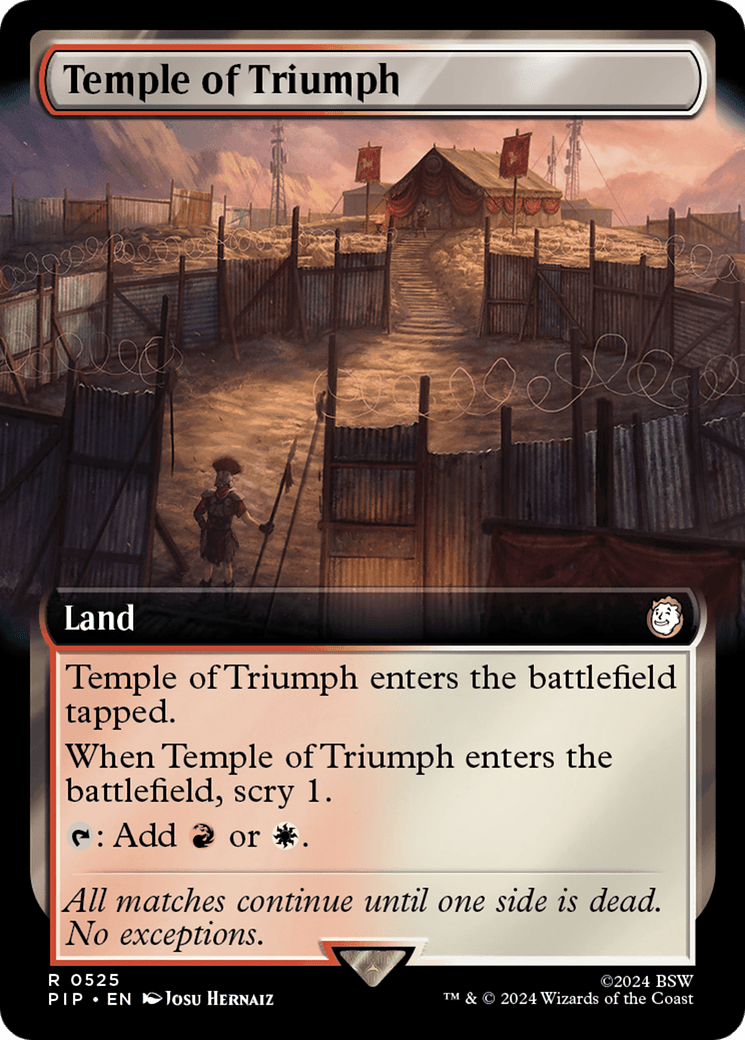 Temple of Triumph (Extended Art) [Fallout] MTG Single Magic: The Gathering  | Multizone: Comics And Games