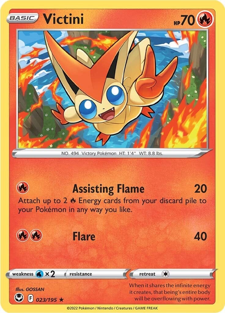 Victini (023/195) [Sword & Shield: Silver Tempest] Pokemon Single Pokémon  | Multizone: Comics And Games