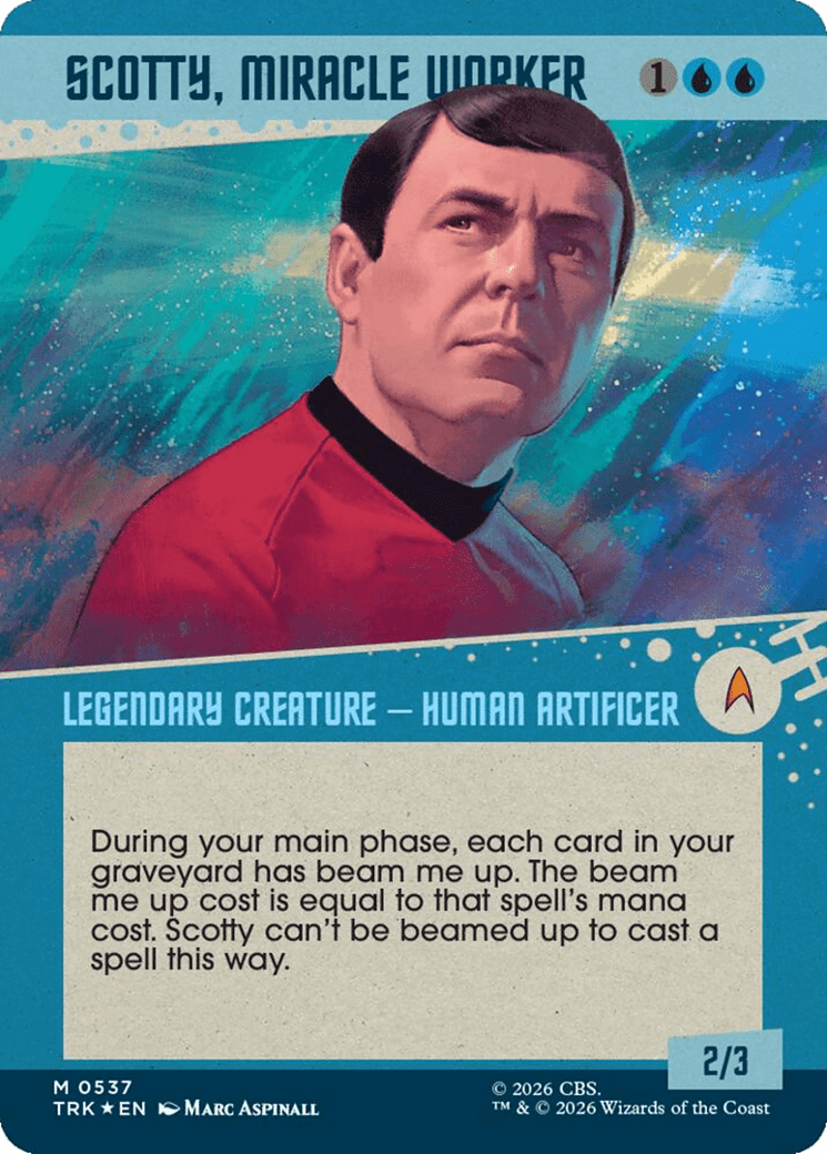 Scotty, Miracle Worker (Showcase) (Surge Foil) [Star Trek] MTG Single Magic: The Gathering  | Multizone: Comics And Games
