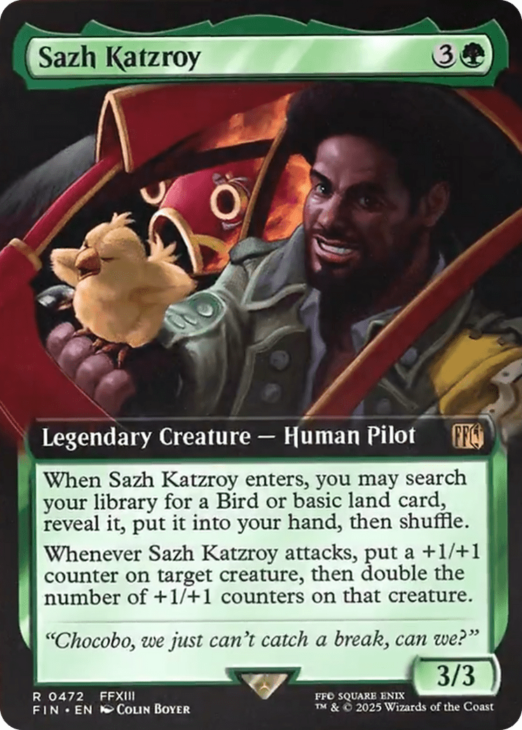 Sazh Katzroy (Extended Art) [FINAL FANTASY] MTG Single Magic: The Gathering  | Multizone: Comics And Games
