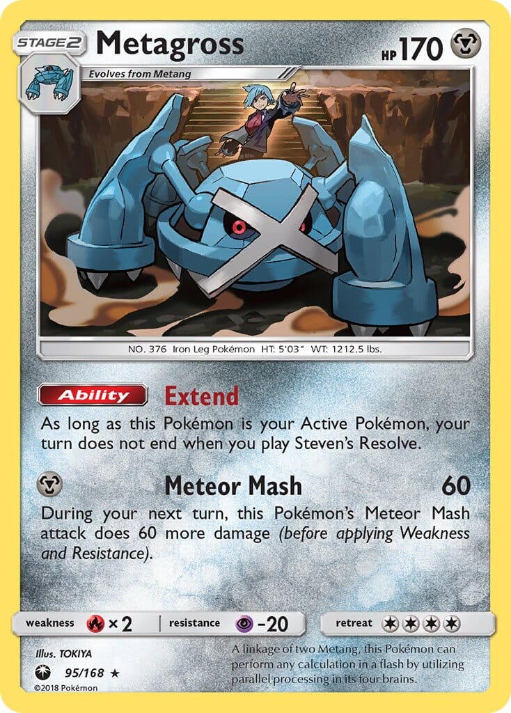 Metagross (95/168) (Prerelease Kit Exclusive) (Theme Deck Exclusive) [Sun & Moon: Celestial Storm] Pokemon Single Pokémon  | Multizone: Comics And Games