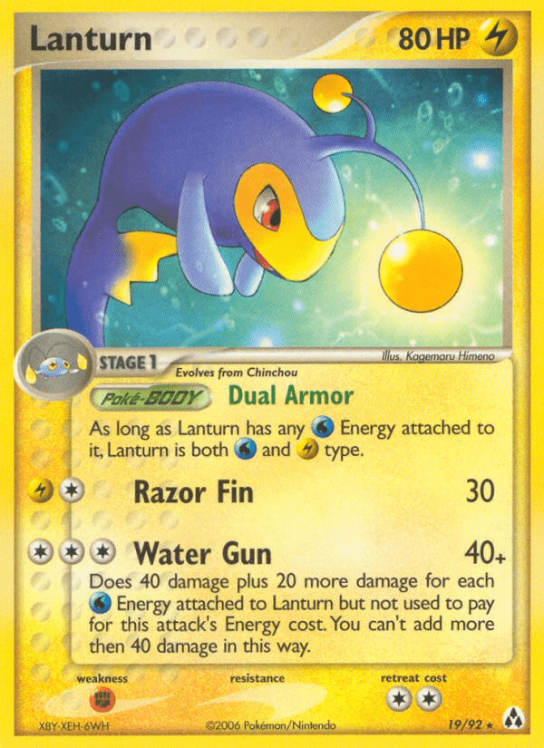 Lanturn (19/92) [EX: Legend Maker] Pokemon Single Pokémon  | Multizone: Comics And Games