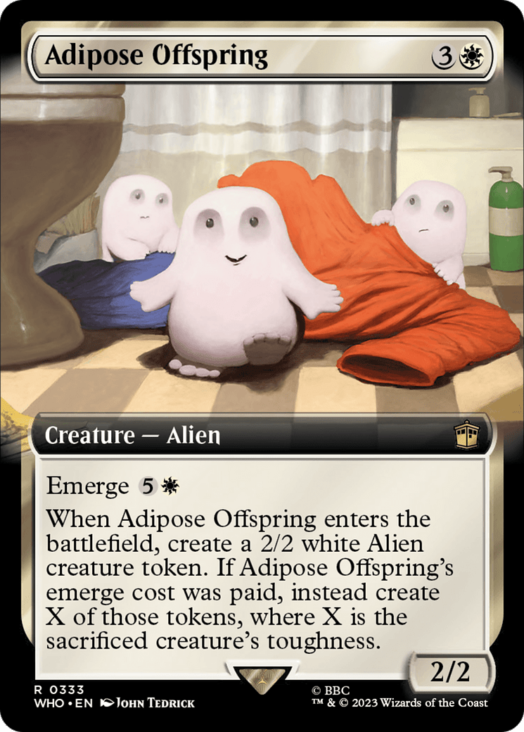 Adipose Offspring (Extended Art) [Doctor Who] MTG Single Magic: The Gathering  | Multizone: Comics And Games